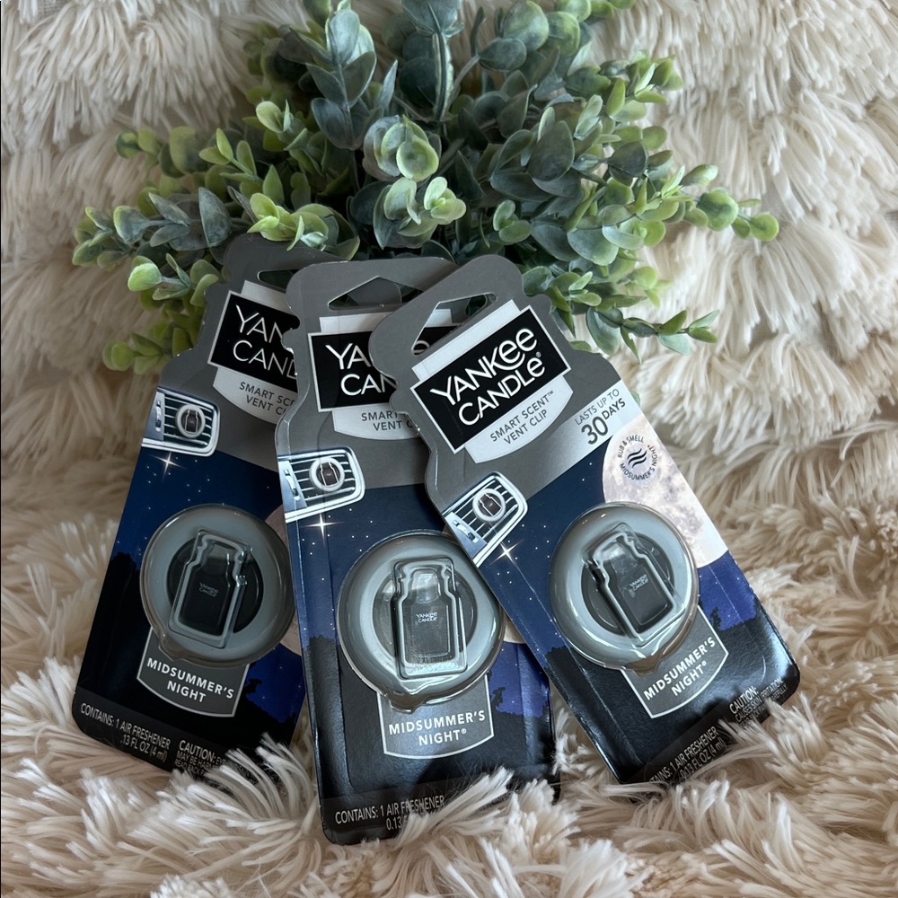 Yankee Candle MidSummer’s Night Smart Scent Vent Clip - Set of 3